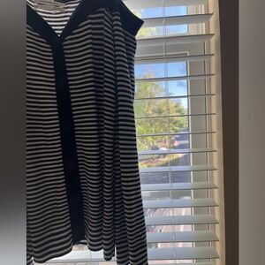 Brand: Anthropology Blouse  Size: M  Color: Navy blue and white.  Never worn.